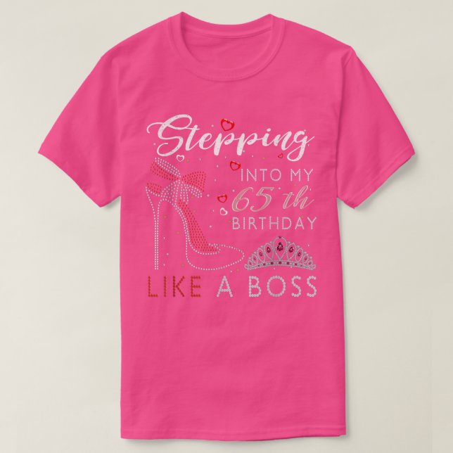 In i min 65e födelsedag som en hög Chef T Shirt (Design framsida)