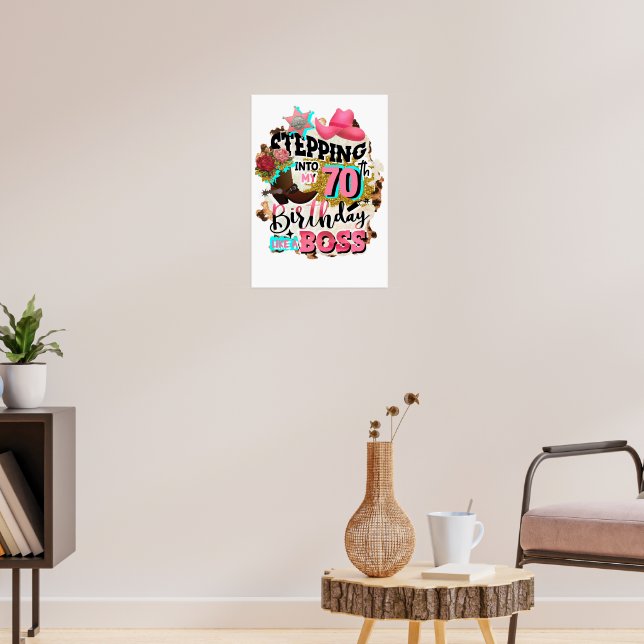 In i min 70:e födelsedag som Chef Poster (Vardagsrum 3)