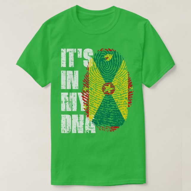 IN I MIN DNA Grenada Flagga Boy Gift T Shirt (Design framsida)