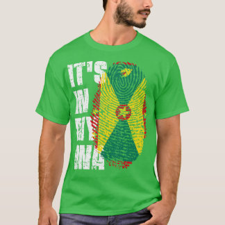 IN I MIN DNA Grenada Flagga Boy Gift T Shirt
