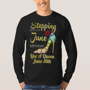 In i min nybörjarfödelsedag som en drottning i jun t shirt