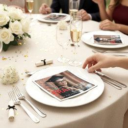 In i nästa era Klass 2026 Examen Foto Pappersservett