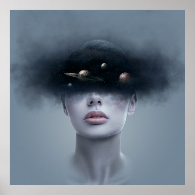 In i rymden. poster (Framsidan)