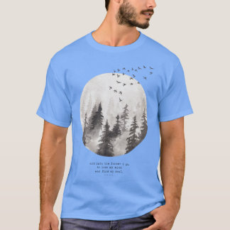 In i skogen går jag andlighet t shirt