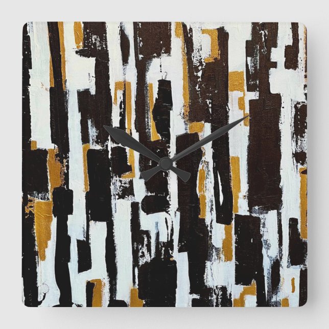 In i Skogen-vägglåset Fyrkantig Klocka (Framsida)