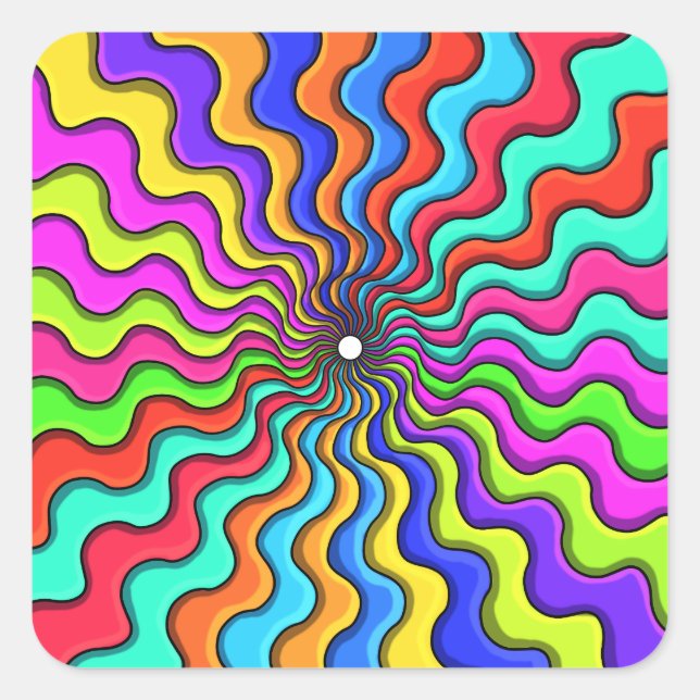 in i tomrummet fyrkantigt klistermärke (Framsida)