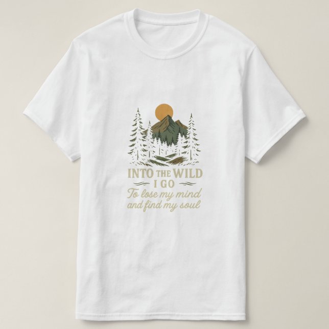 In i Vilden - Naturoffert T-Shirt-design T Shirt (Design framsida)