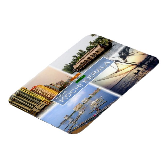 IN India - Kochi Cochin Kerala - Houseboa - Magnet (Vänstra Sidan)