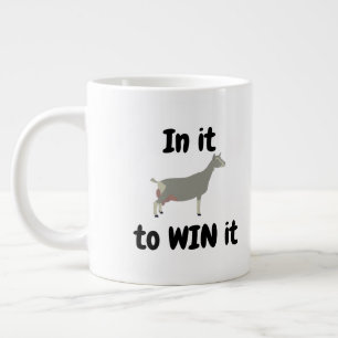 In it to WIN it - Toggenburg Dairy Goat Jumbo Mugg