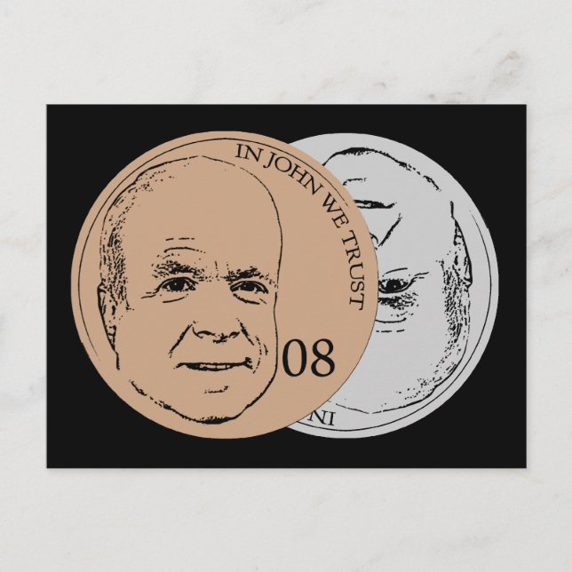 In John We Trust Vykort (Framsida)