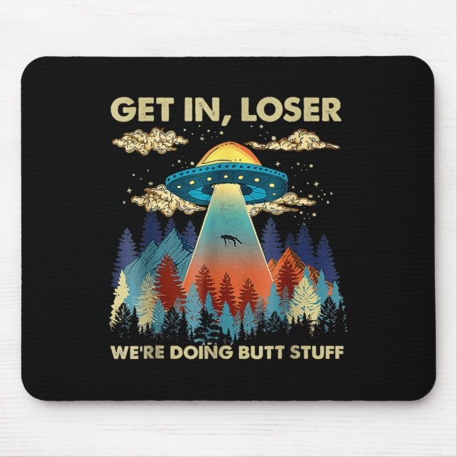 In Loser Alien Ufo Funny var ute efter Butt Saker Musmatta (Framsidan)