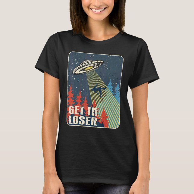 In Loser Alien Ufo T Shirt (Framsida)