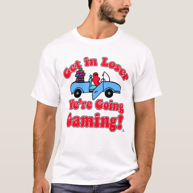 In Loser Going Gaming Funny Slogan T Shirt (Framsida)