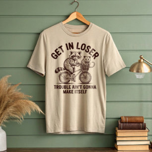 In Loser Raccoon Opossum Bicycle T Shirt