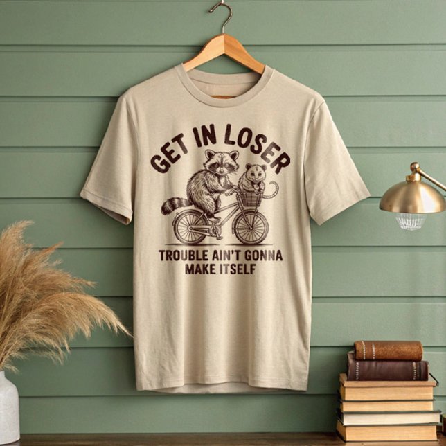 In Loser Raccoon Opossum Bicycle T Shirt (Skapare uppladdad)
