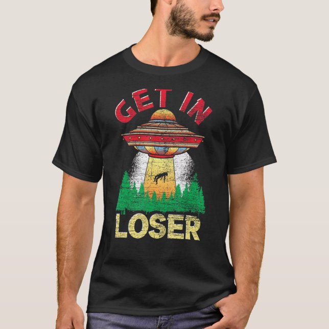 In Loser Science fiction Alien Abduction Alie T Shirt (Framsida)