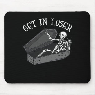 In Loser Skeleton i Coffin Halloween Roligt Manar Musmatta