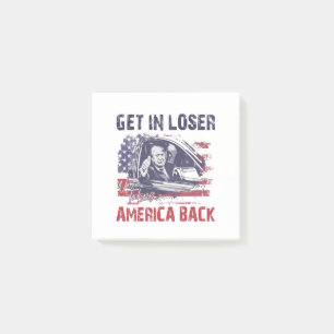In Loser Vi tar tillbaka Amerika-trumpen Post-it Block