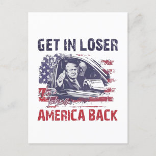 In Loser Vi tar tillbaka Amerika-trumpen Vykort