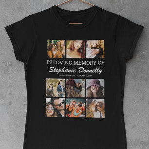 In Loving Memory 9-Foto Minnes-T-Shirt T Shirt