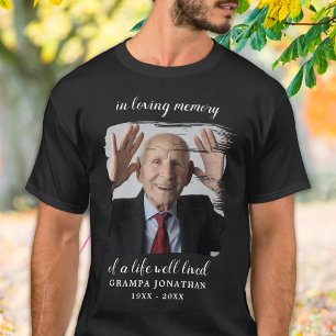 In Loving Memory Anpassningsbar Photo Keepsaké Mem T Shirt