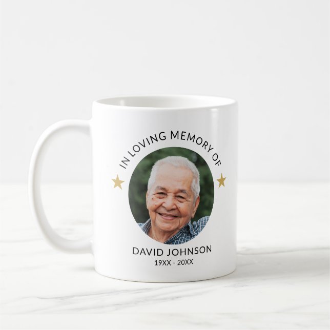 In Loving Memory Anpassningsbar Photo Memorial Kee Kaffemugg (Vänster)