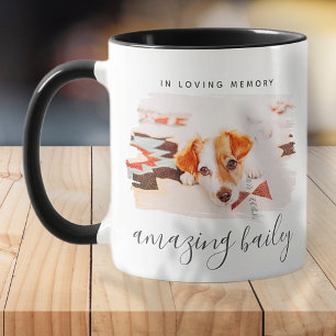 In Loving Memory Anpassningsbar Photo Pet Memorial Mugg