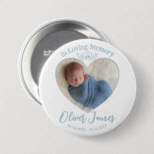 In Loving Memory Baby Photo Angel Vingar Keepsak Knapp