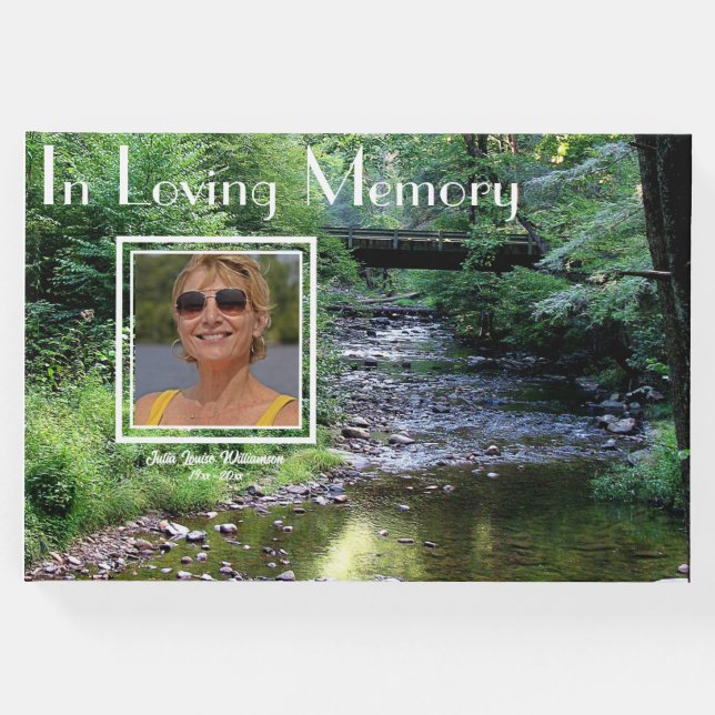 'In Loving Memory' Bäck Forest Photo Guest Bok (Framsida)
