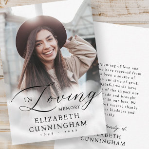 In Loving Memory Clouds Memorial Modern Photo Tack Kort