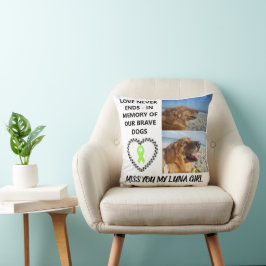 In Loving Memory - Custom Dog Tribute Kudde