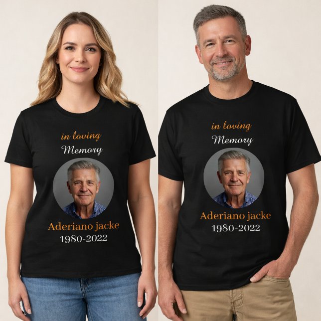 In Loving Memory Custom Photo Memorial T-Shirt (Skapare uppladdad)