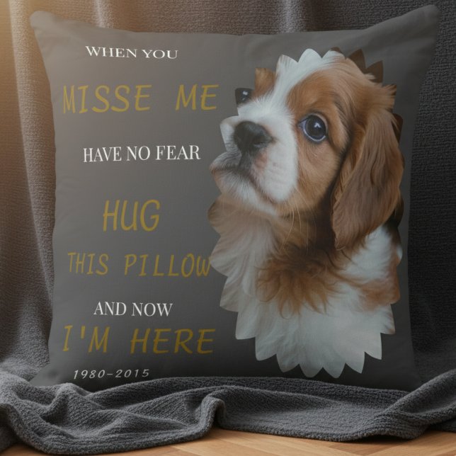 In Loving Memory Dog Pillow – Custom Pet Tribute Kudde (Skapare uppladdad)