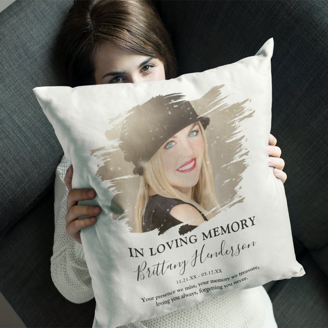 In Loving Memory | Foto-minnesmärke Kudde (Skapare uppladdad)