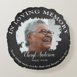 In Loving Memory | Foto minnesmärke Rund Kudde