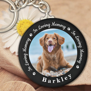 In Loving Memory Hund loss Photo Pet Memorial Nyckelring