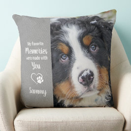 In Loving Memory Hund Photo Pet Loss Memorial Kudde