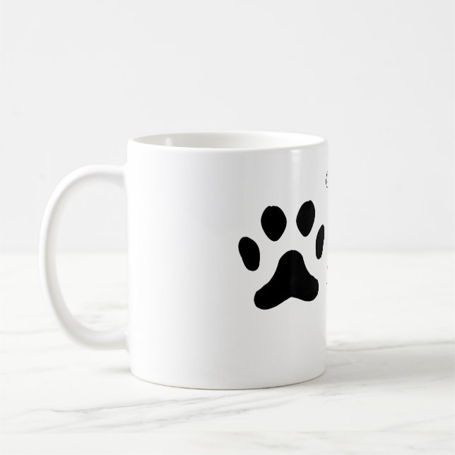 In loving memory memorial keepsake add pet name kaffemugg (Vänster)