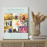 In Loving Memory Memory Memory Memory Remfamote -  Canvastryck<br><div class="desc">I Loving Memory Photo Collage på en inslagen arbetsyta, som du kan anpassa med foton av dina nära och kära. Ordalydelsen är fullt redigerbar och lyder för närvarande "i det kärleksfulla minnet av Nana och Grandad [efternamn]" överst och "de bad om så lite men gav så mycket" i grund. Fotomallen...</div>