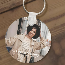 In Loving Memory Modern Anpassningsbar Photo Memor Nyckelring