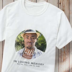 In Loving Memory Modern Anpassningsbar Photo Memor T Shirt