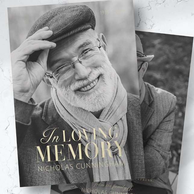 In Loving Memory Modern Elegant Photo Memorial (Skapare uppladdad)