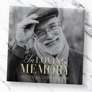 In Loving Memory Modern Elegant Photo Memorial Knapp