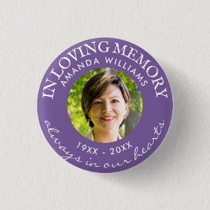 In Loving Memory Modern Lila Photo Memorial Knapp