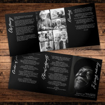 In Loving Memory Modern Memorial 7-Photo Collage