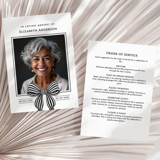 In Loving Memory Modern Order Photo Program (Skapare uppladdad)