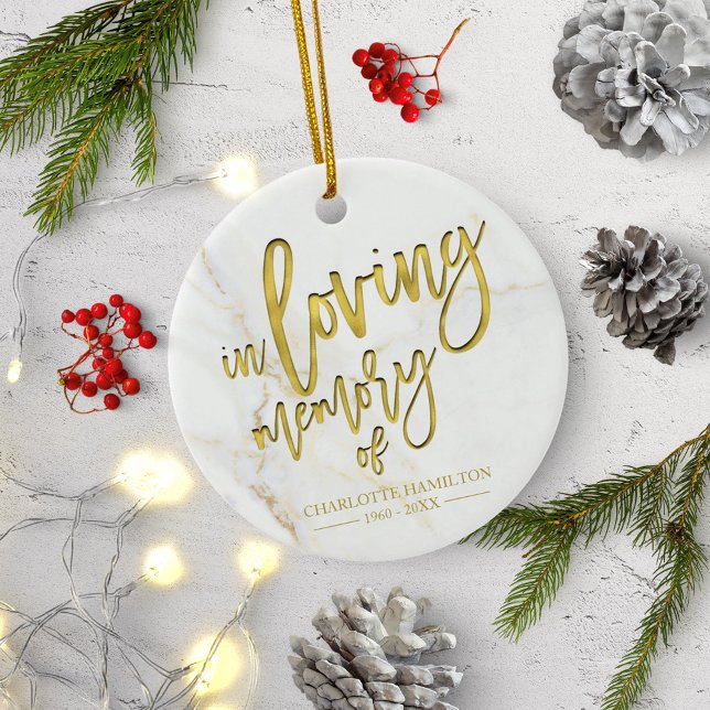 In-Loving Memory Personlig Photo Memorial Julgransprydnad Keramik (Skapare uppladdad)