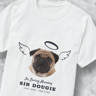 In Loving Memory Pet Angel Vingar Photo Memorial T Shirt