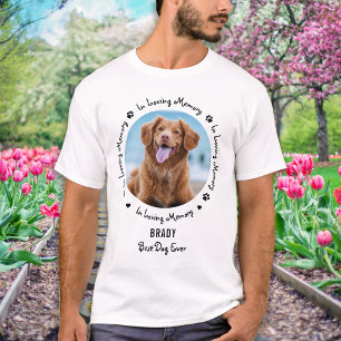 In Loving Memory Pet-förlust Photo Pet-minnen T-Sh T Shirt