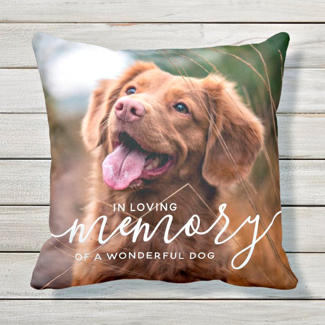 In Loving Memory Pet Hund Memorial Kudde (Skapare uppladdad)